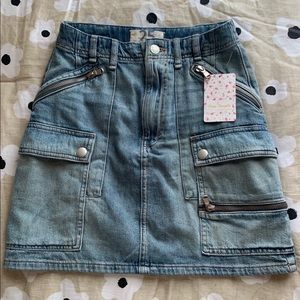 Free People Denim Skirt
